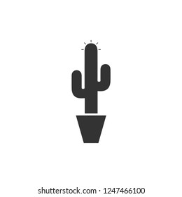 Cactus. Icon Flat