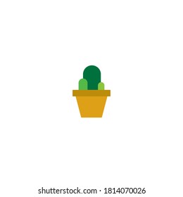 Cactus icon flat design vector