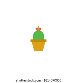 Cactus icon flat design vector