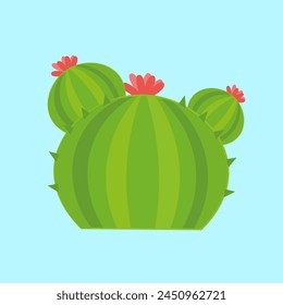 Icono de cactus. Ilustración plana de cactus icono de Vector para Web