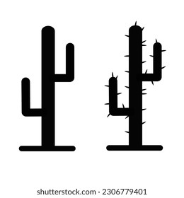 Cactus icon. Gardening illustration plant vector