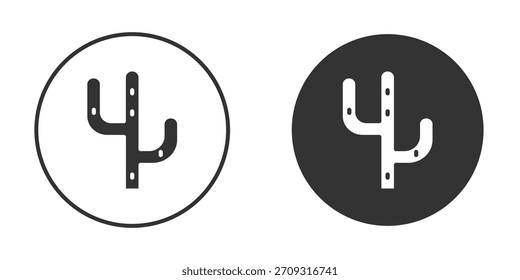 Cactus icon in glyph style for web Design. UI UX icons