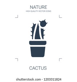 cactus icon. high quality filled cactus icon on white background. from nature collection flat trendy vector cactus symbol. use for web and mobile