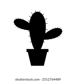 Ícone de cacto ilustrado no plano de fundo