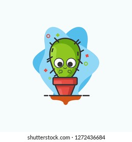 Cactus icon illustration