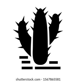 cactus icon isolated sign symbol vector illustration - high quality black style vector icons
