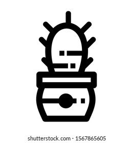 cactus icon isolated sign symbol vector illustration - high quality black style vector icons
