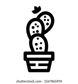 cactus icon isolated sign symbol vector illustration - high quality black style vector icons

