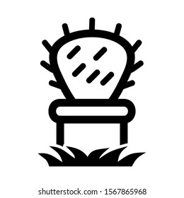 cactus icon isolated sign symbol vector illustration - high quality black style vector icons
