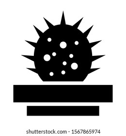 cactus icon isolated sign symbol vector illustration - high quality black style vector icons
