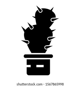 cactus icon isolated sign symbol vector illustration - high quality black style vector icons
