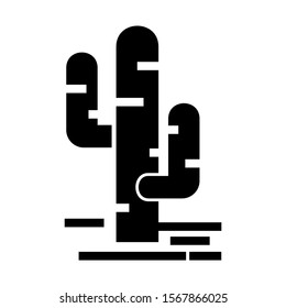 cactus icon isolated sign symbol vector illustration - high quality black style vector icons
