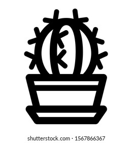 cactus icon isolated sign symbol vector illustration - high quality black style vector icons
