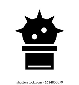 cactus icon isolated sign symbol vector illustration - high quality black style vector icons

