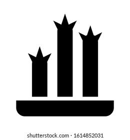cactus icon isolated sign symbol vector illustration - high quality black style vector icons
