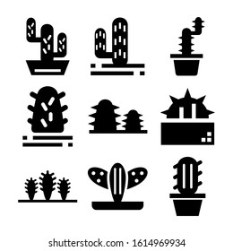 cactus icon isolated sign symbol vector illustration - Collection of high quality black style vector icons
