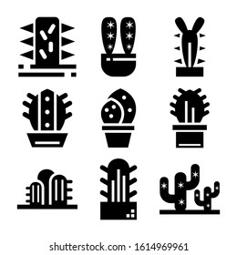 cactus icon isolated sign symbol vector illustration - Collection of high quality black style vector icons
