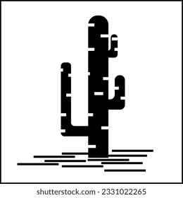 cactus icon isolated sign symbol vector illustration - Collection of high quality black style vector icons