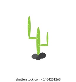 Cactus Icon Logo template vector illustration