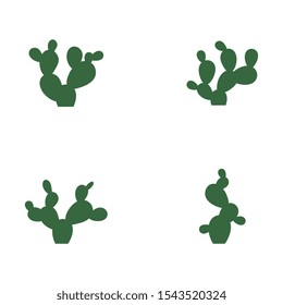 Cactus Icon Logo template vector illustration