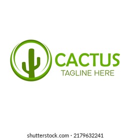 Cactus icon logo vector design, icon cactus vector illustration