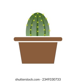 Plantilla de diseño vectorial del logotipo del icono Cactus