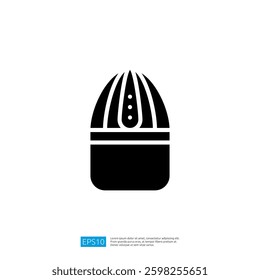 Cactus Icon Minimalist Black Silhouette Design Representing Nature in Modern Visual Communication