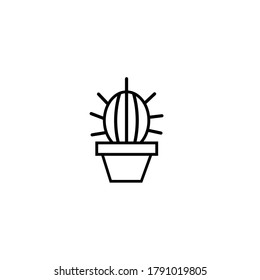 Icono de cactus sobre fondo blanco