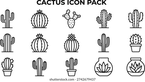 Cactus Vector Pack Vector Art & Graphics | freevector.com