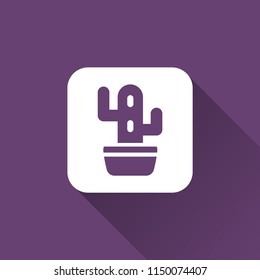 Cactus icon. plant symbol