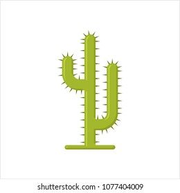 Cactus Icon, Cactus Plant Icon Vector Art Illustration