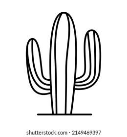 Cactus icon, plant icon vector illustration