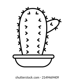 Cactus icon, plant icon vector illustration