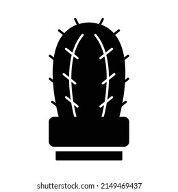 Icono de cactus, ilustración vectorial de icono de planta