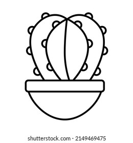 Cactus icon, plant icon vector illustration