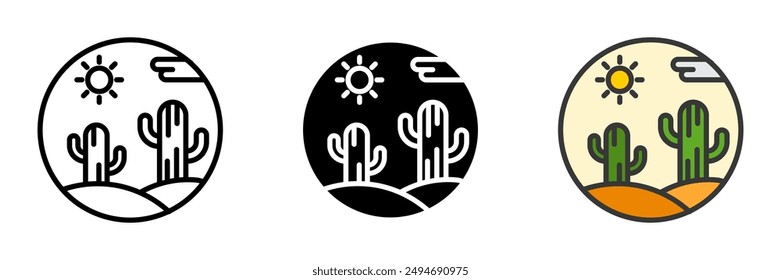 The Cactus icon represents resilience and adaptation in arid environments. With its unique shape and spines, the cactus symbolizes survival and the beauty of desert flora.