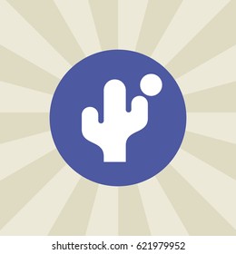 cactus icon. sign design. background