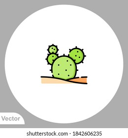 Cactus icon sign vector,Symbol, logo illustration for web and mobile