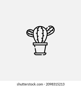 Cactus icon sign vector,Symbol, logo illustration for web and mobile