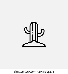 Cactus icon sign vector,Symbol, logo illustration for web and mobile