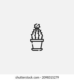 Cactus icon sign vector,Symbol, logo illustration for web and mobile