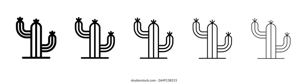 Cactus icon simple illustration logo art