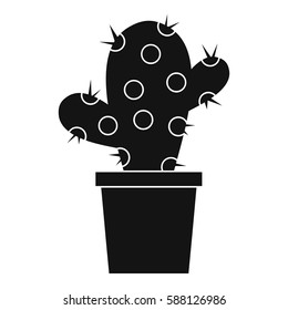 Cactus icon. Simple illustration of cactus vector icon for web