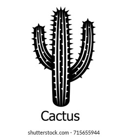 Cactus icon. Simple illustration of cactus vector icon for web