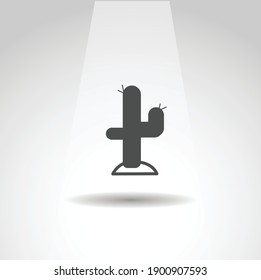 cactus icon, cactus simple plant icon