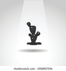 cactus icon, cactus simple plant icon
