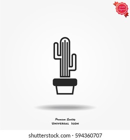 Cactus icon vector