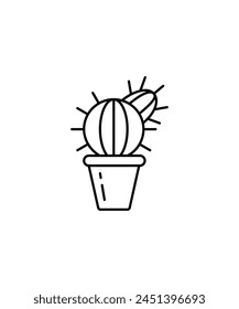 cactus icon, vector best line icon.