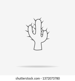 Cactus icon. Vector concept illustration for design.