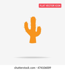 Cactus icon. Vector concept illustration for design.